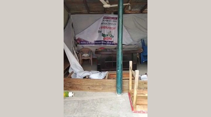 আশুলিয়ায় বিএনপির দুই পক্ষের সংঘর্ষ, নির্বাচনি ক্যাম্প ভাঙচুর